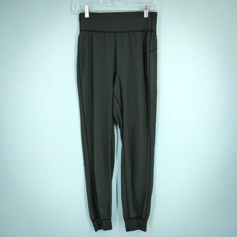 Lululemon Size 4 Gray Sun Setter Jogger Tapered Ankle Length Pull On Stretch Ac